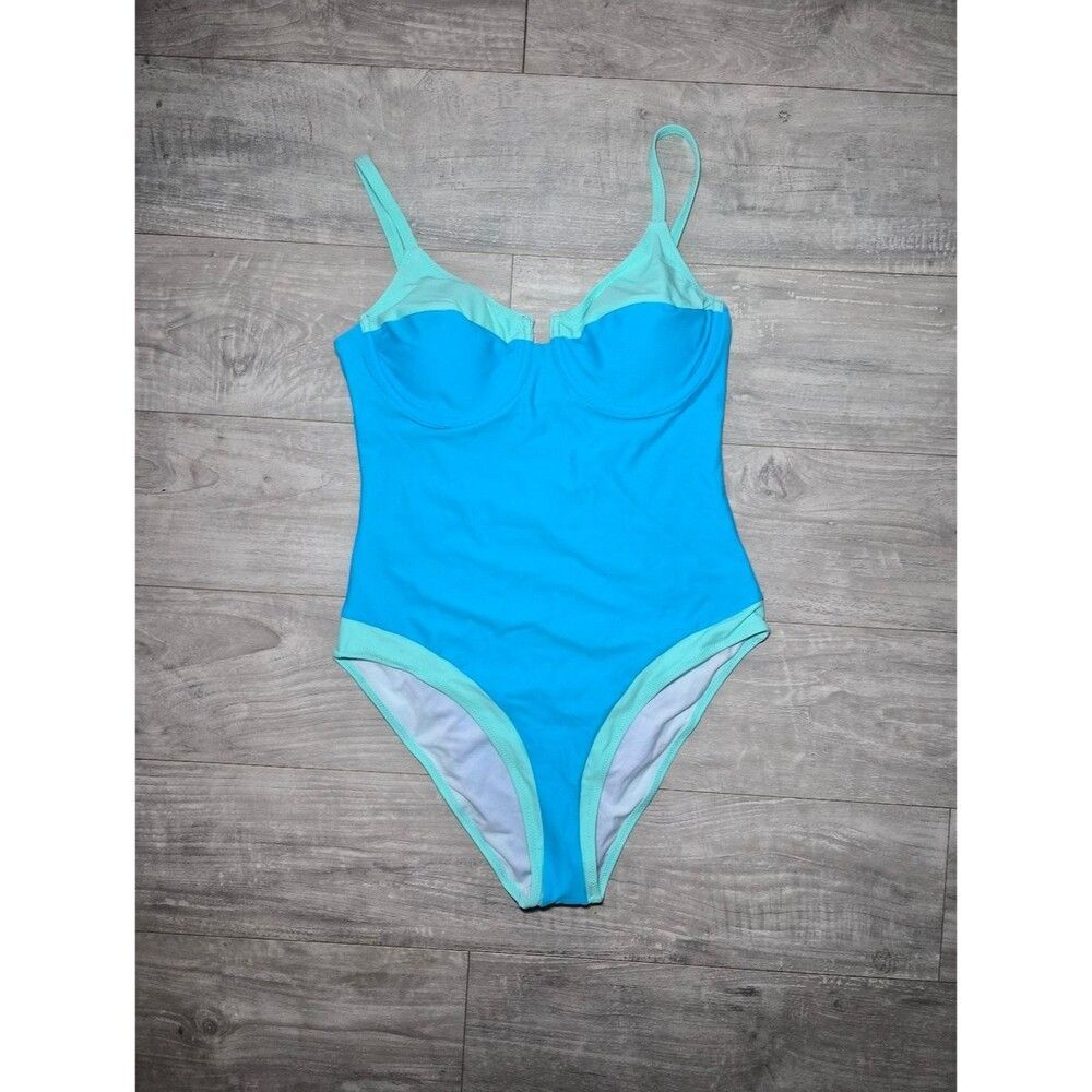 Unbranded Women's Blue and Green Bikini-and-tankini-tops